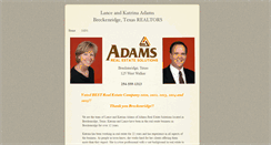 Desktop Screenshot of adamsres.com